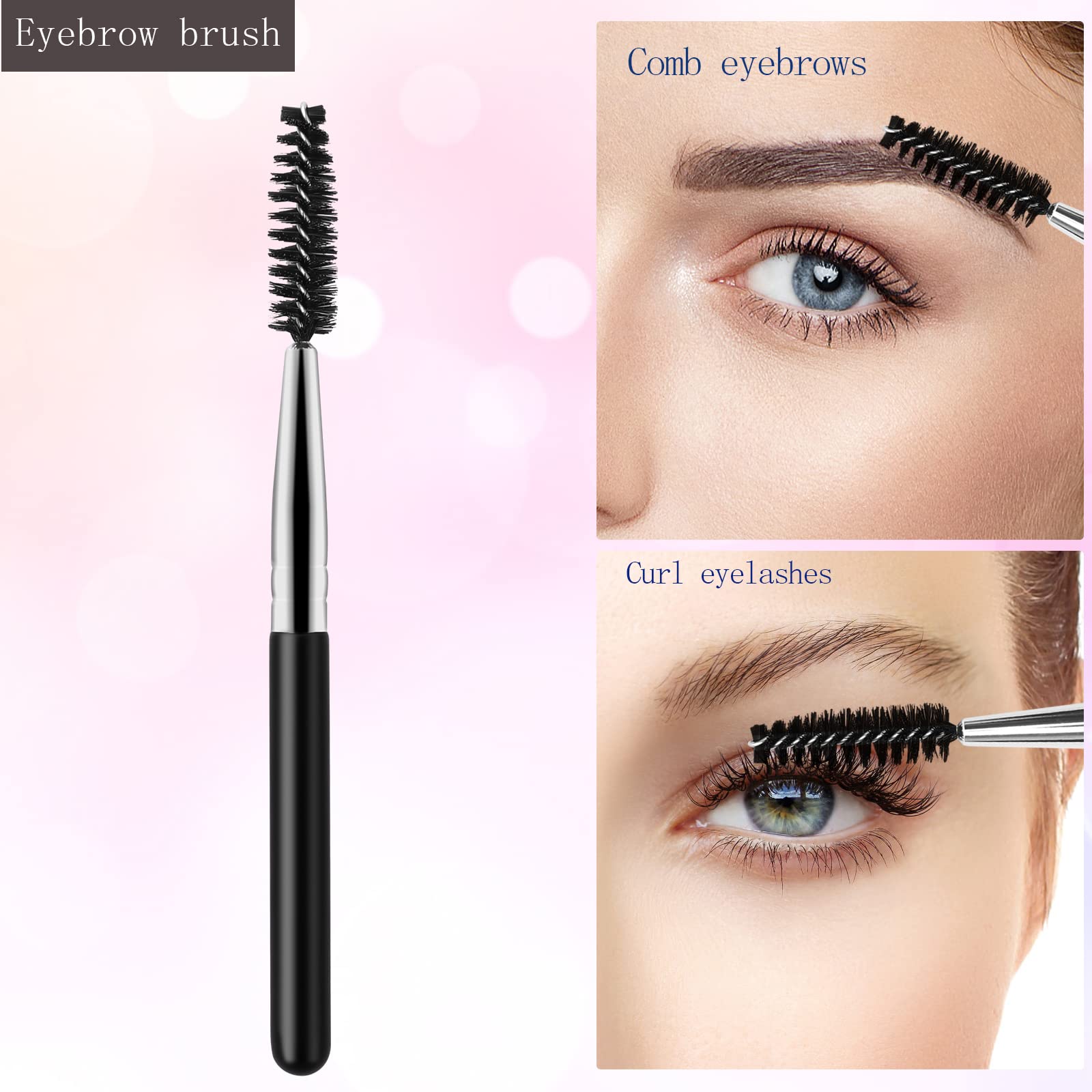 KAJUDA eyebrow brush for neat lashes and natural brow roots.