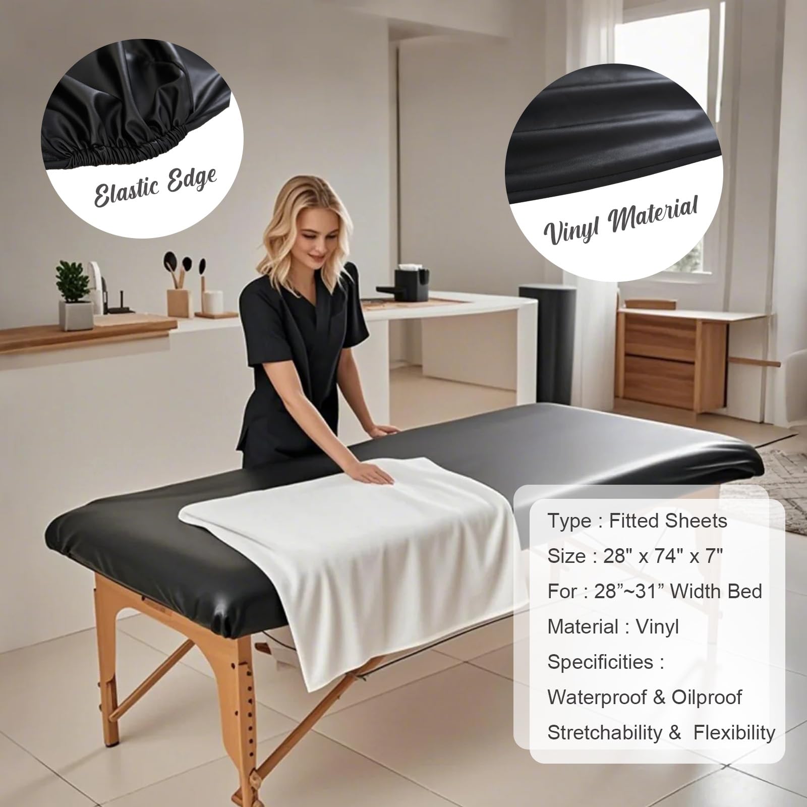 KAKU HOME lash bed protector fits 28-32-inch beds for professionals.