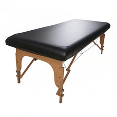 KAKU HOME massage table cover closeup with elastic-band for secure protection.