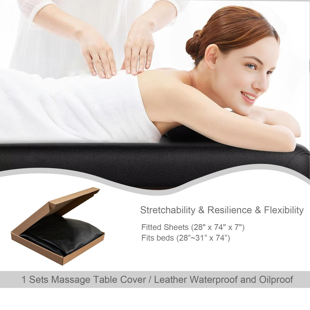 KAKU HOME waterproof vinyl cover protects massage bed from oils and moisture.