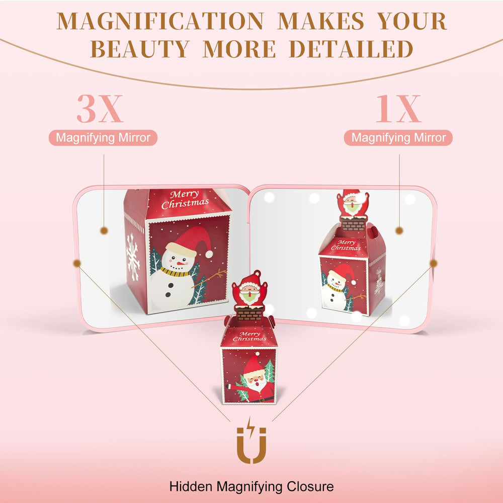 Kakuje compact mirror features a 180-degree hinge for flexible angles
