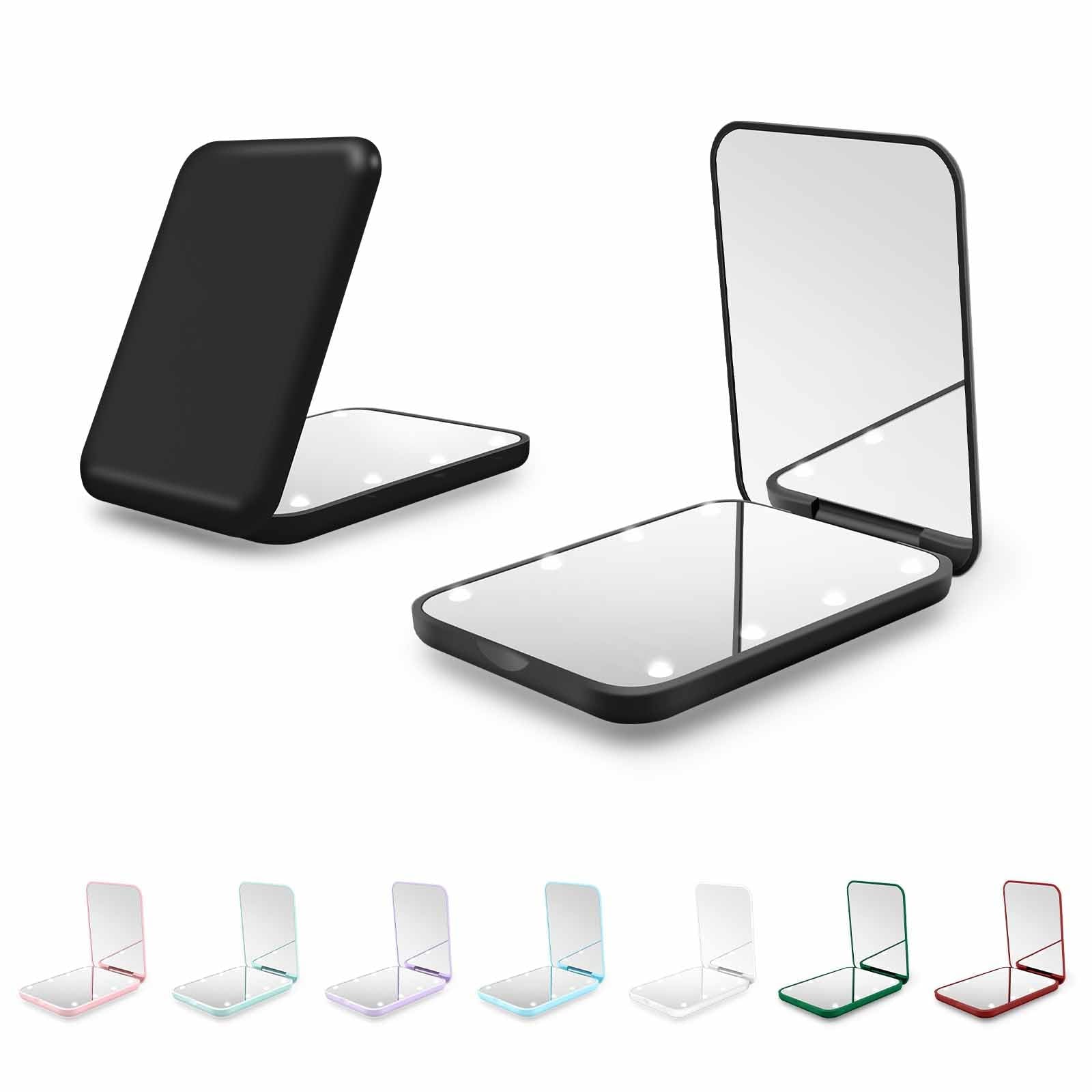 Kakuje Compact Mirror with LED backlight for bright makeup in dim light
