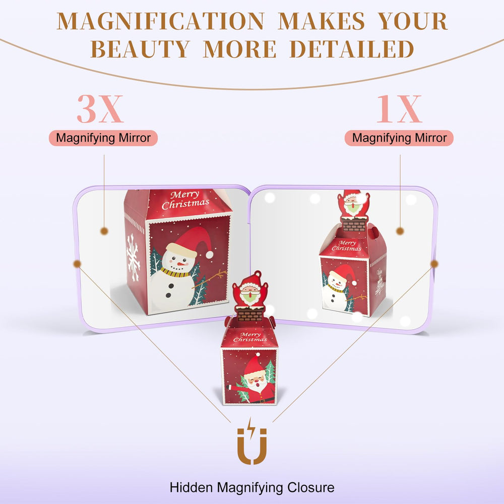 Kakuje compact mirror fits in your hand for effortless portability.