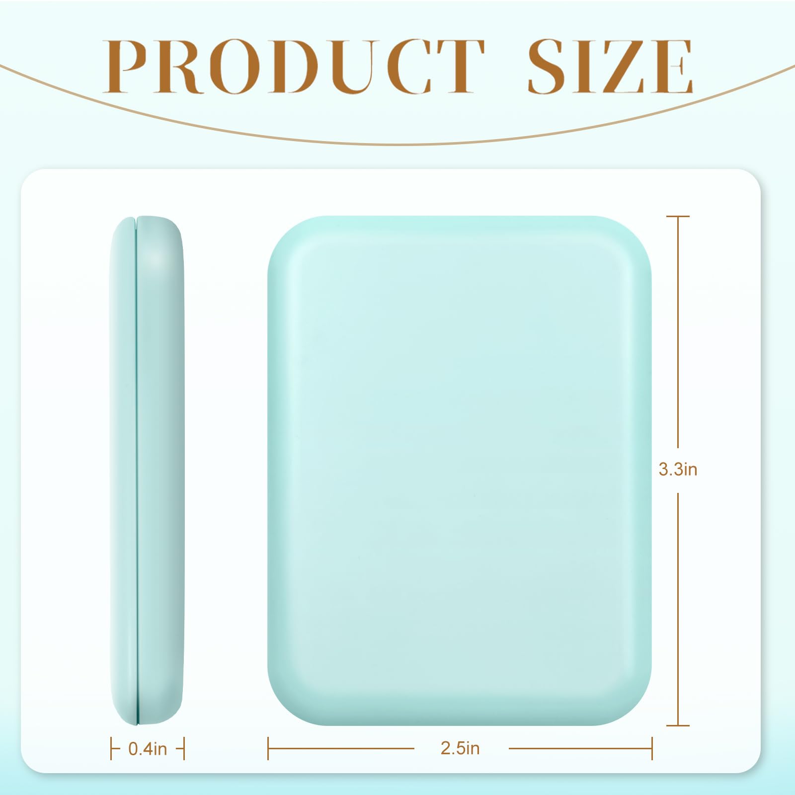 Kakuje portable magnification mirror perfect for quick checks before going out.