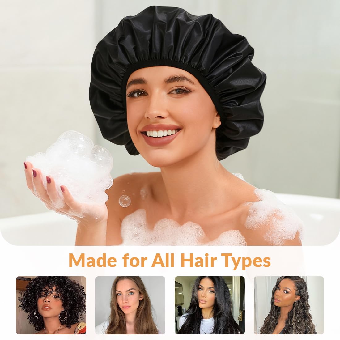 Durable, long-lasting 2-in-1 cap resists tearing with daily use.