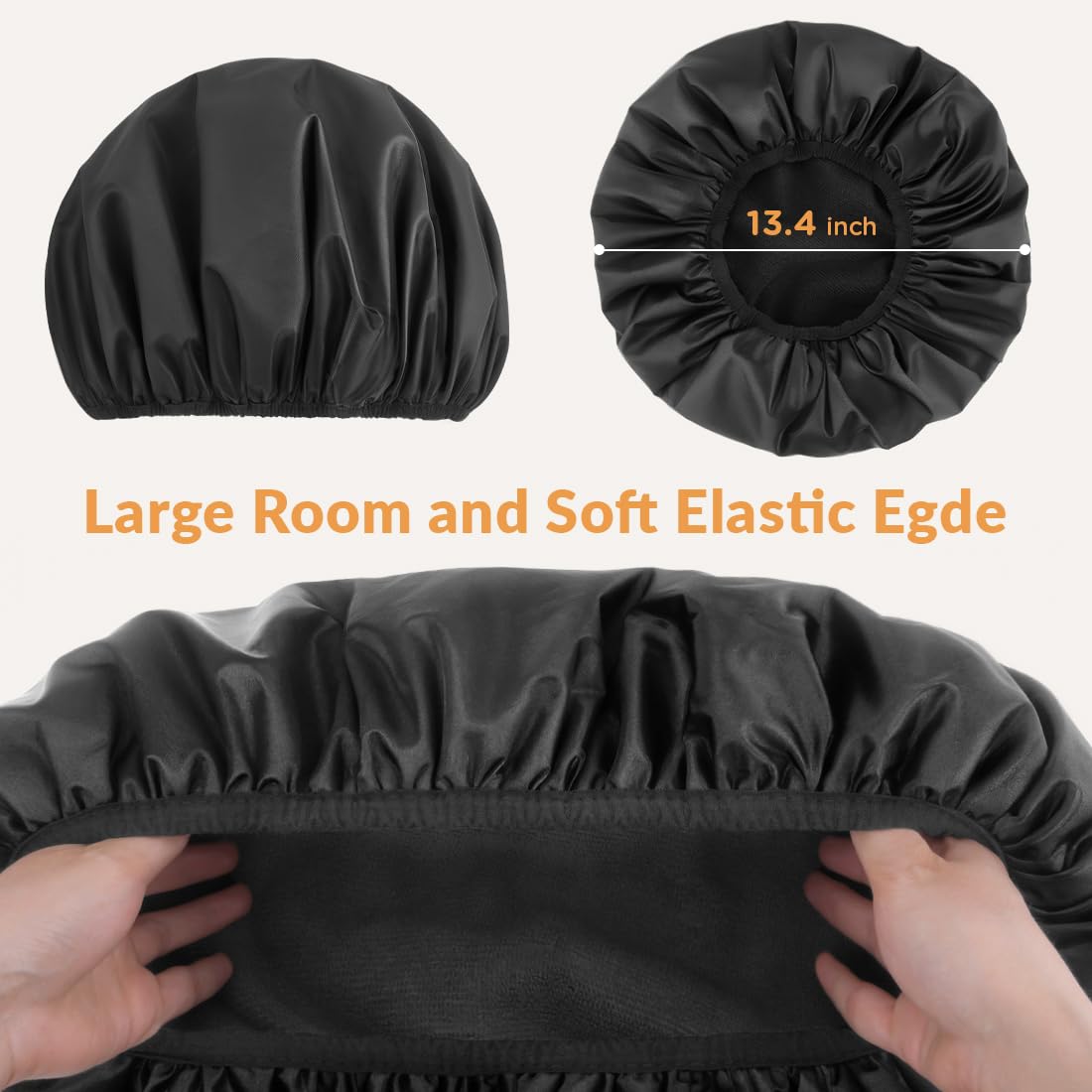 Flexible elastic band provides a secure, comfortable fit without leaving marks.