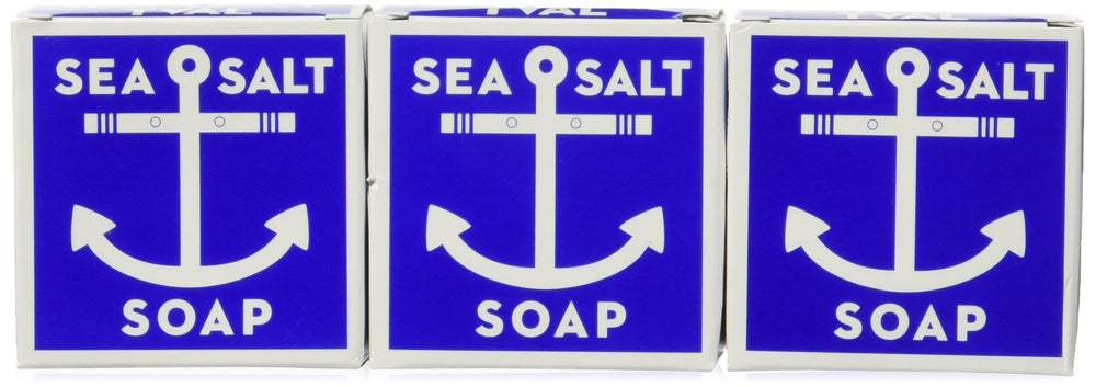 Kala Swedish Dream Sea Salt Soap Set front view with three bars for an invigorating shower