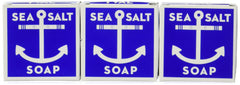 Kala Swedish Dream Sea Salt Soap Set front view with three bars for an invigorating shower