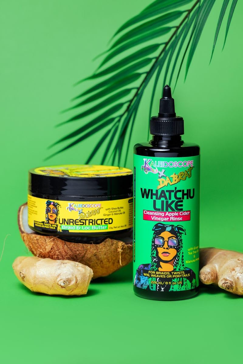 Kaleidoscope Miracle Drops Da Brat, uso con estilos protegidos para mantener frescura entre lavados