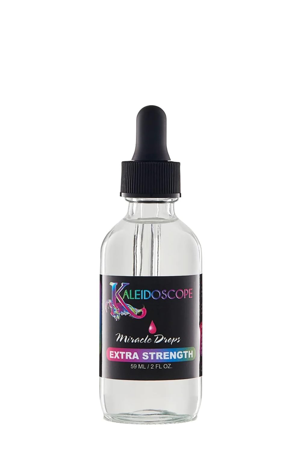KALEIDOSCOPE MIRACLE DROPS extra strength bottle delivering a cooling scalp experience