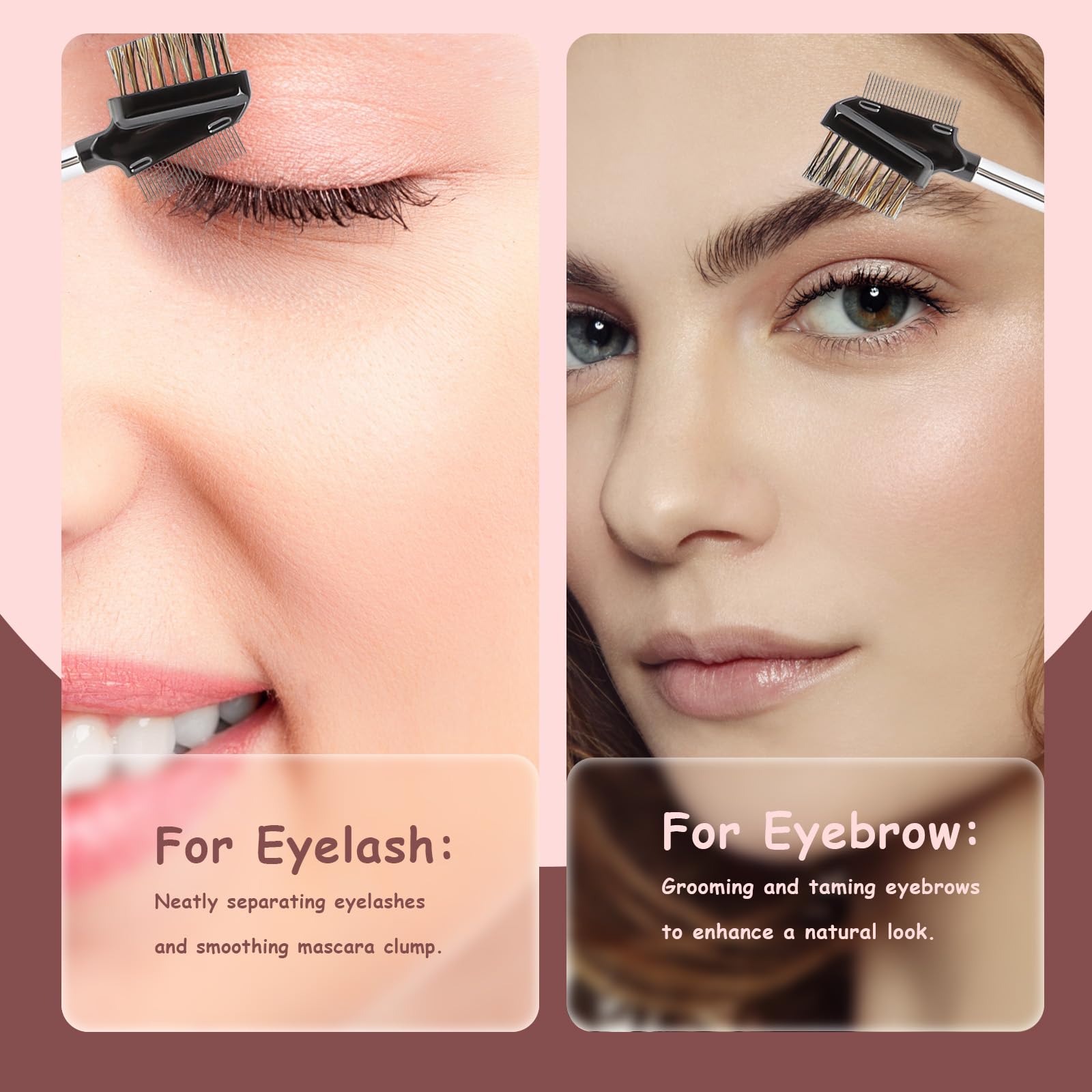 Kalione eyebrow brush with ABS handle for portable daily use