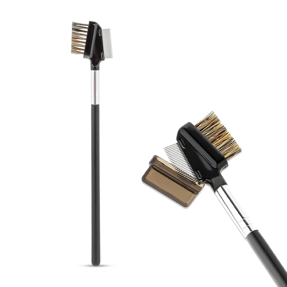 Kalione dual-head eyebrow brush and lash comb for precise makeup