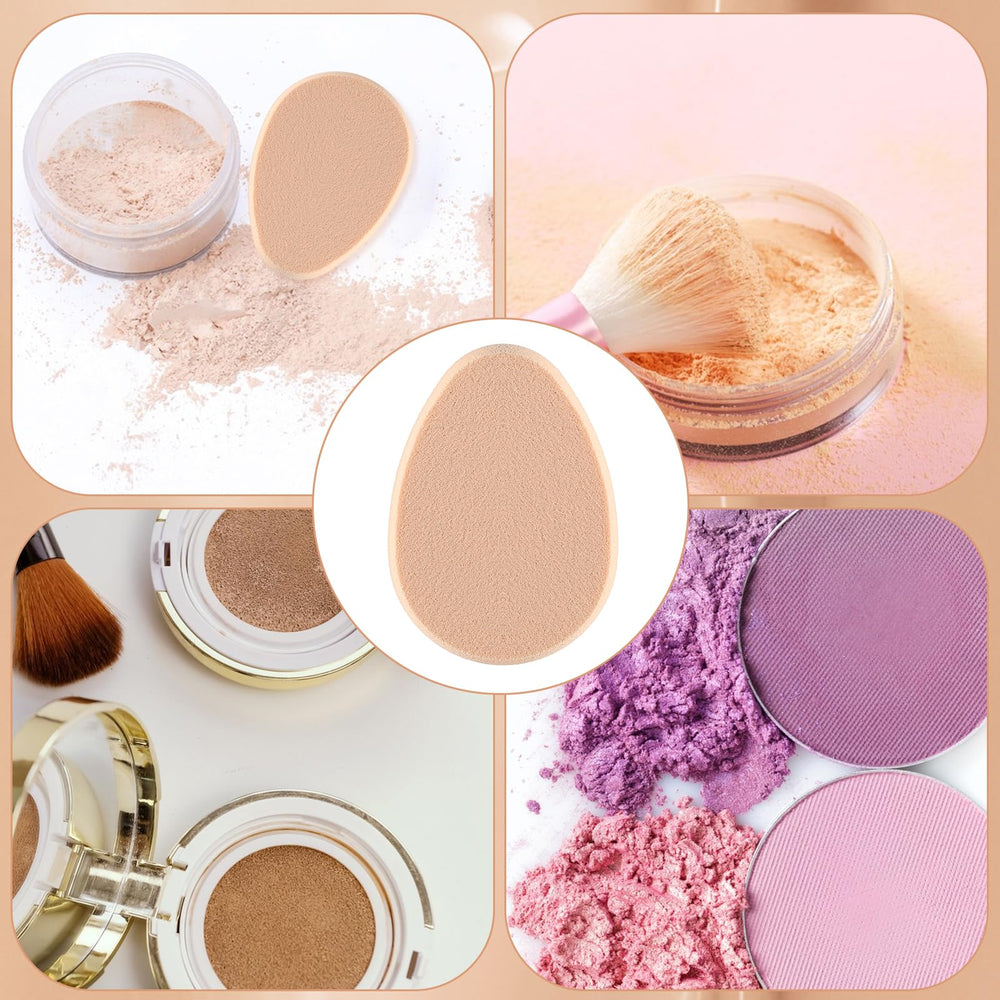KALIONE flat makeup sponge beige foundation application across facial contours with smooth coverage