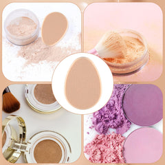 KALIONE flat makeup sponge beige foundation application across facial contours with smooth coverage