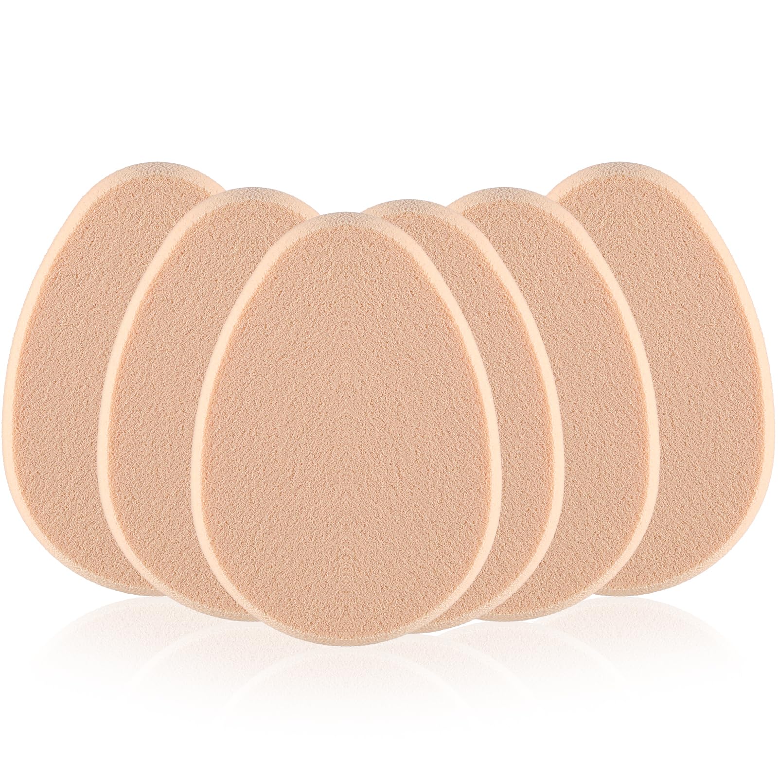 KALIONE flat makeup sponge beige packaging showcases compact tools for quick touch-ups