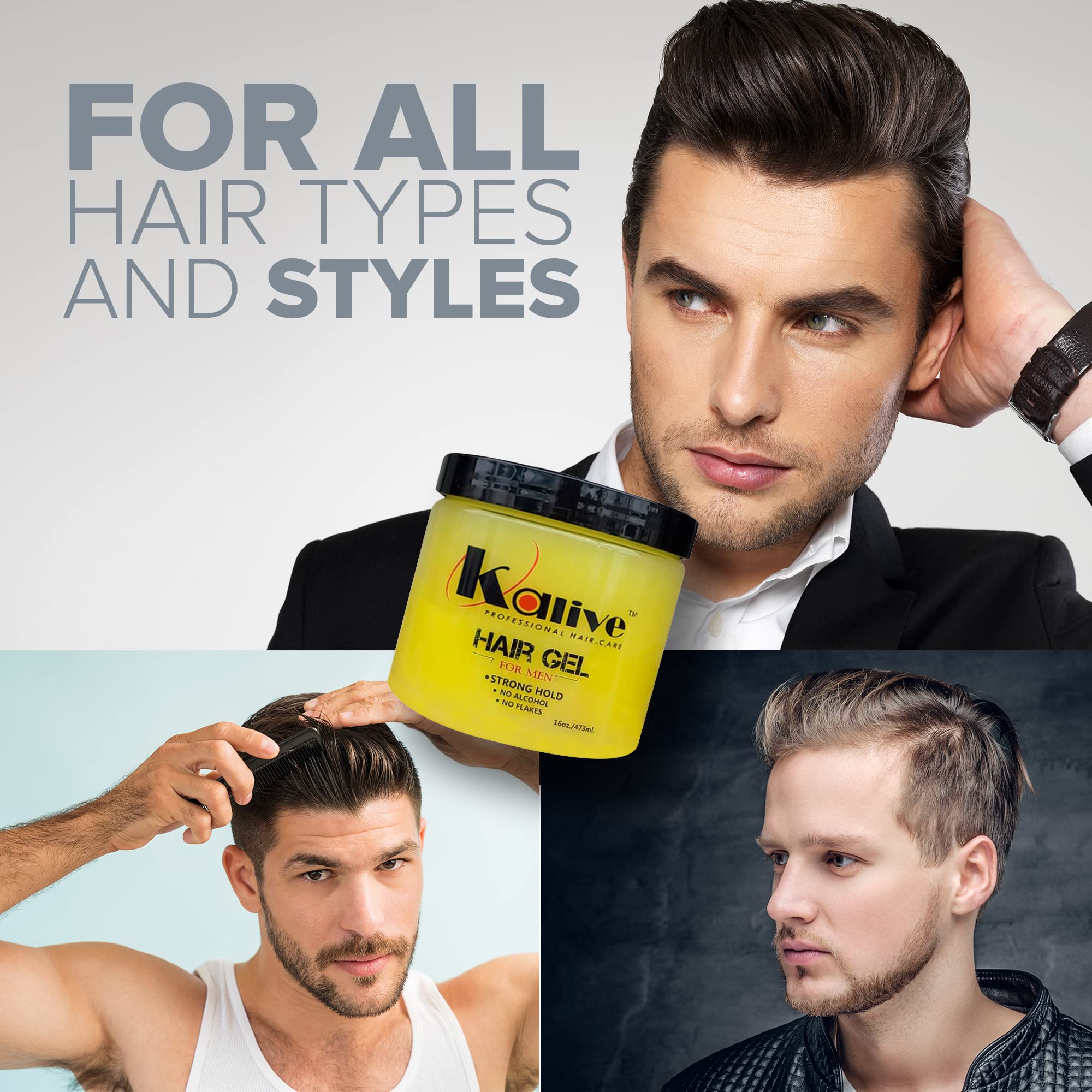 KALIVE 2 STYLE gel fácil de retirar con agua para limpieza rápida.