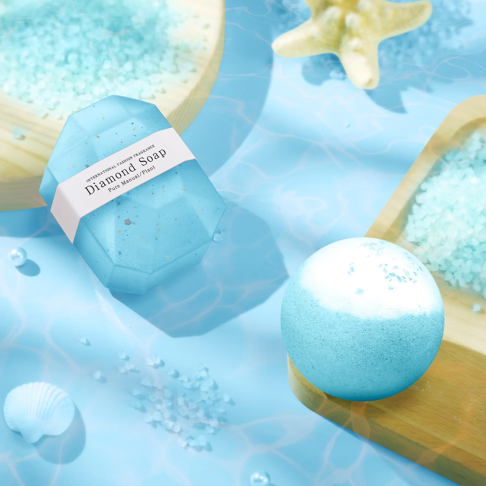 Kalokey diamond soap offering gentle cleansing and pampering.