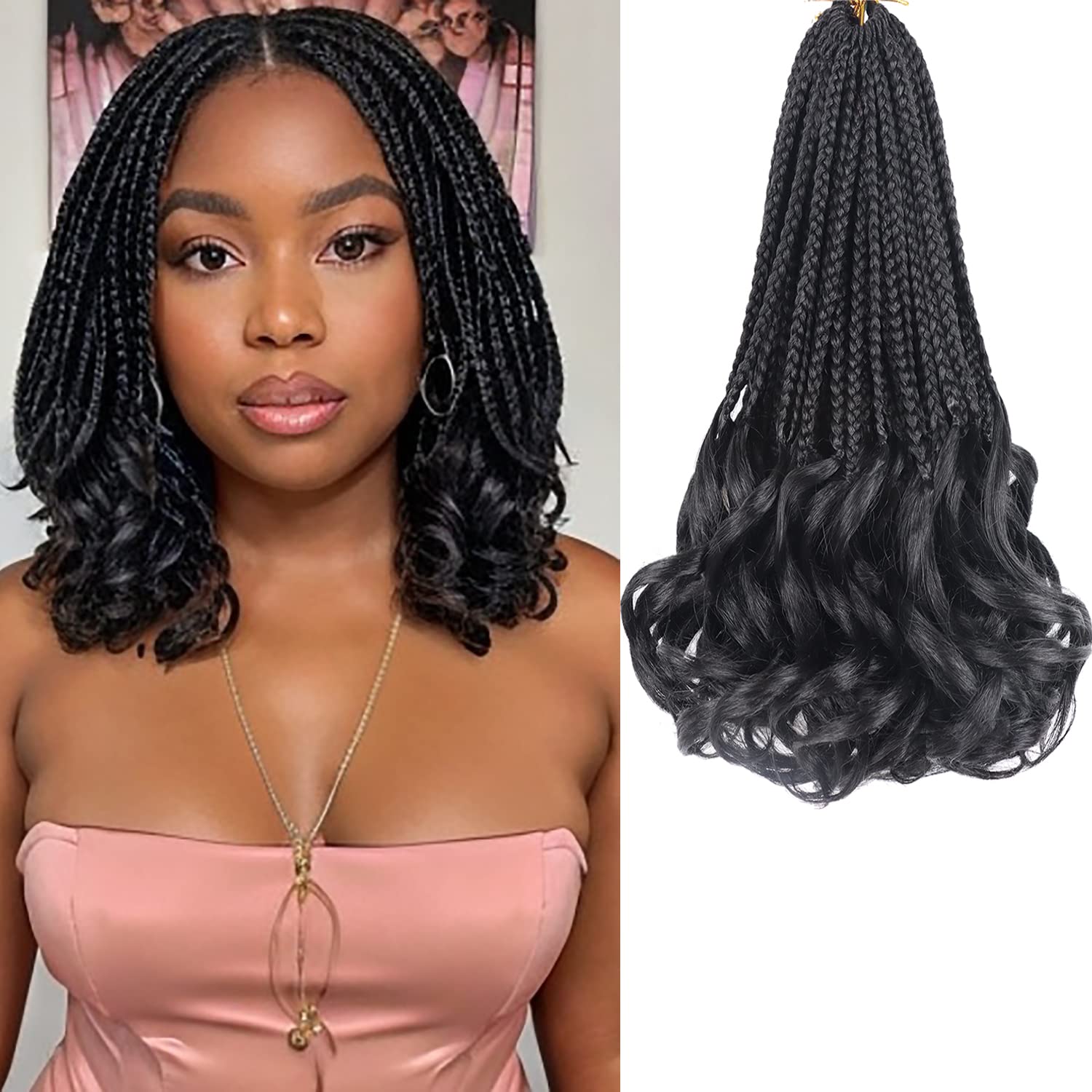 Rings included in Kaluli crochet hair kit for playful styling