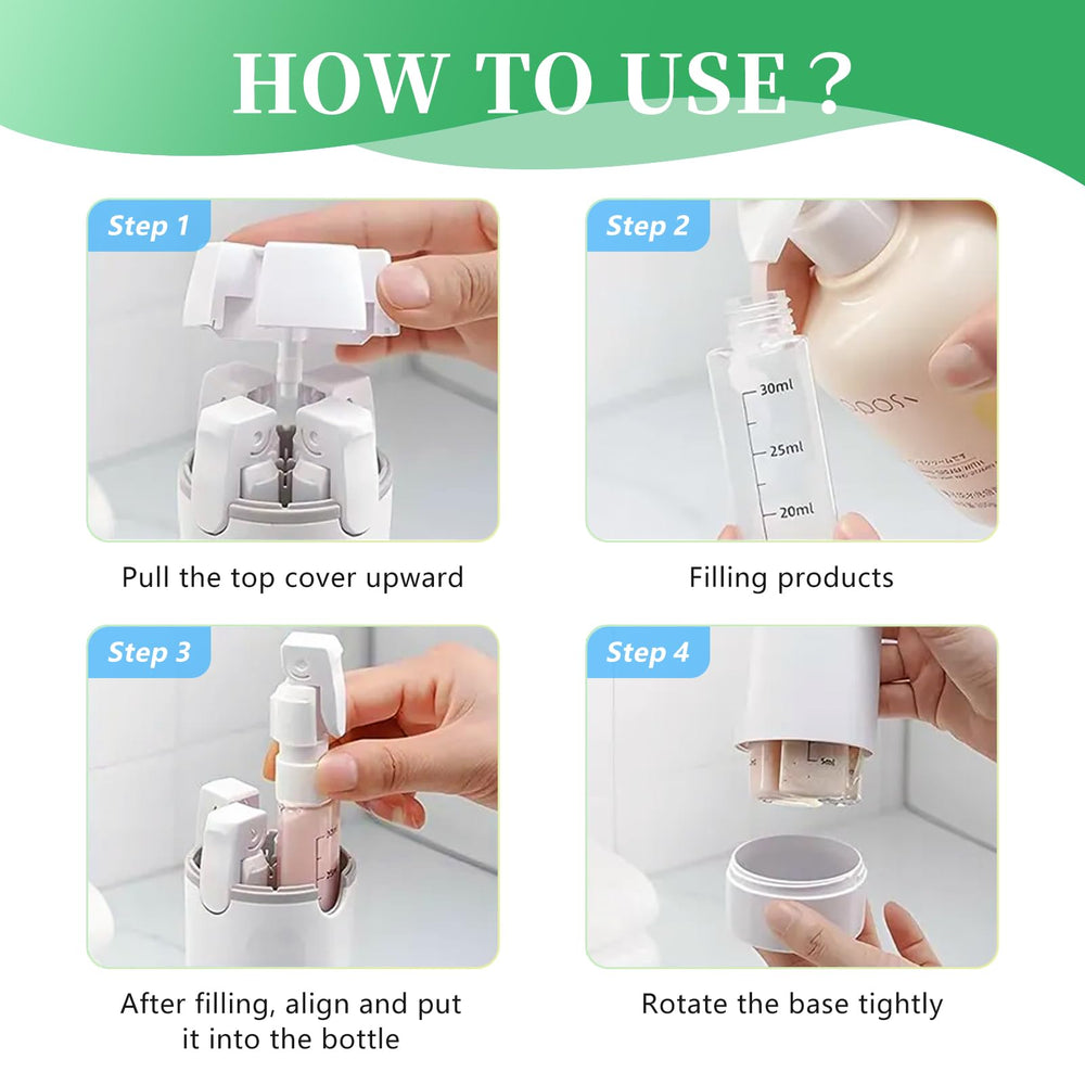 Kaminii bottle features a push-down dispenser for precise, mess-free application.