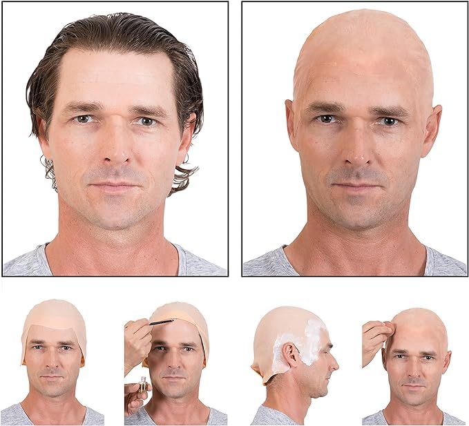 Kangaroo bald cap ideal for theater cosplay and party costumes