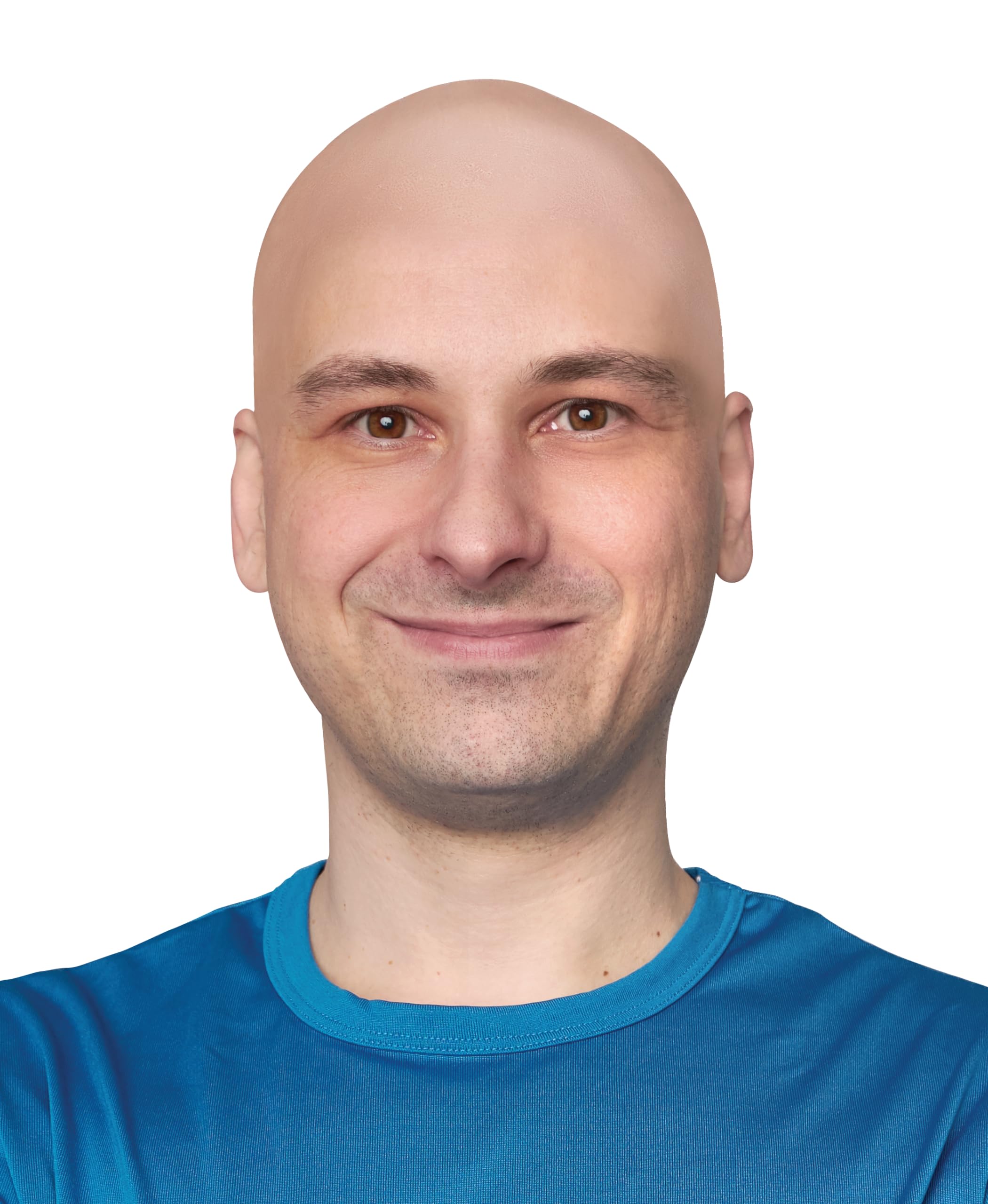 Kangaroo elastic-stretchable bald cap offering adjustable fit for diverse heads