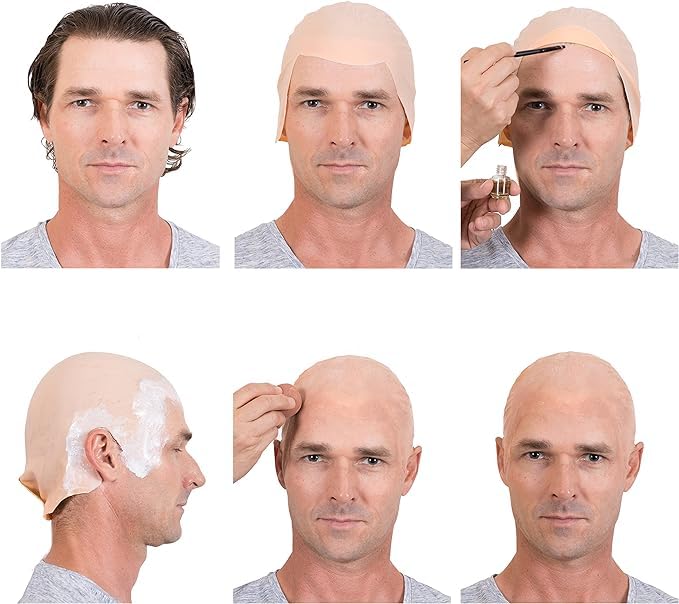 Kangaroo lightweight breathable bald cap for comfortable long wear
