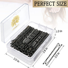KANPRINCESS durable metal bobby pins provide secure hold for everyday styling.
