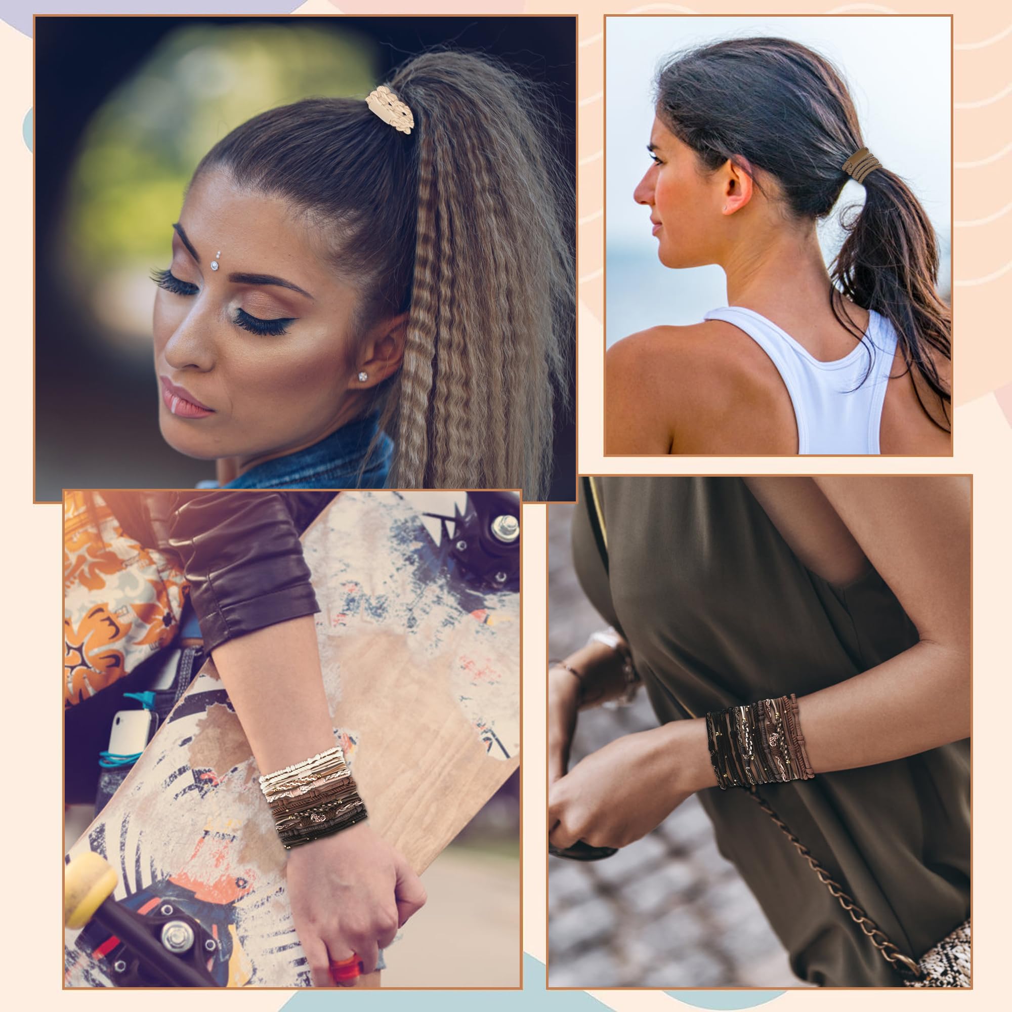 Coleteros de KANPRINCESS que también sirven como pulsera decorativa.