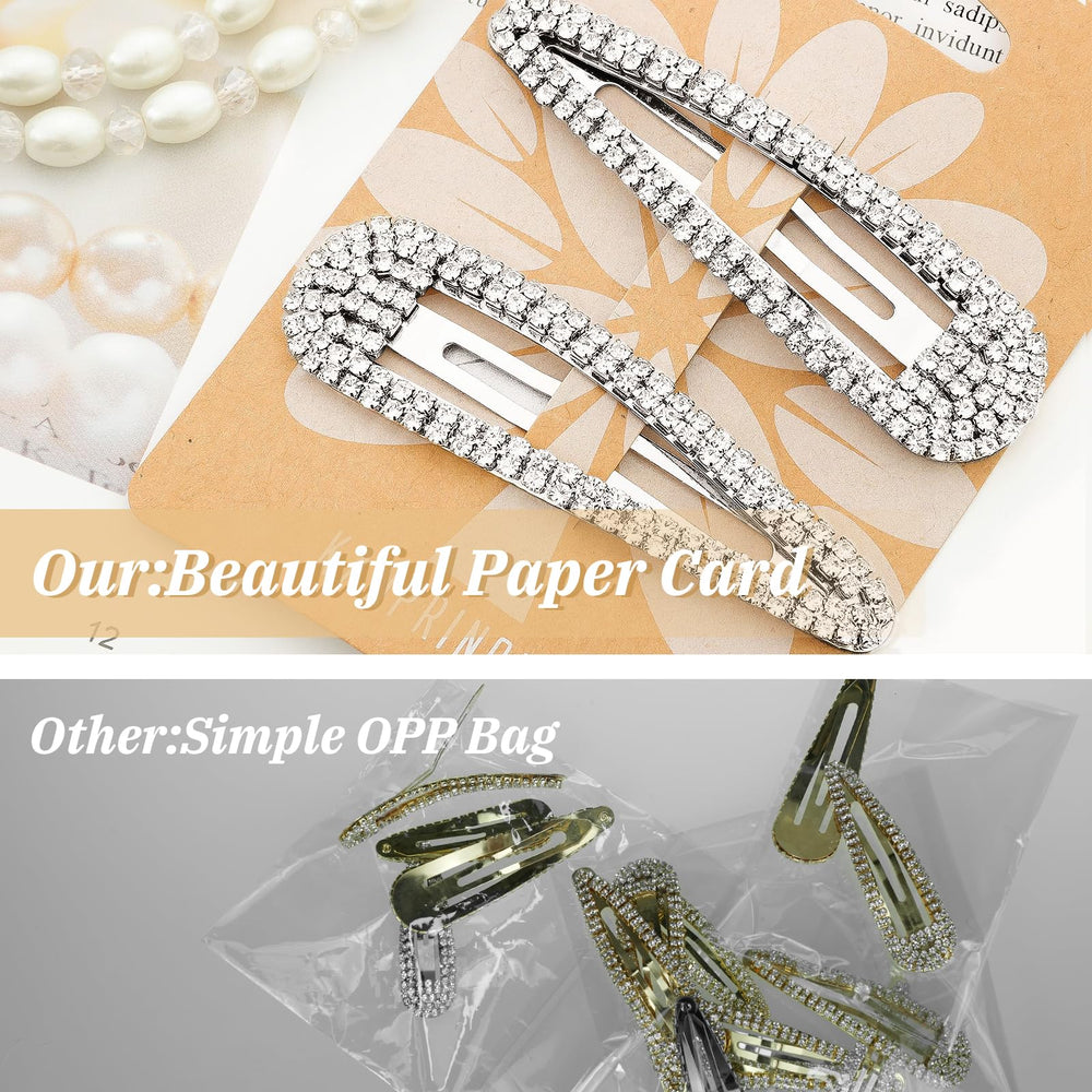 KANPRINCESS party hair barrette offers a polished, sparkling look.