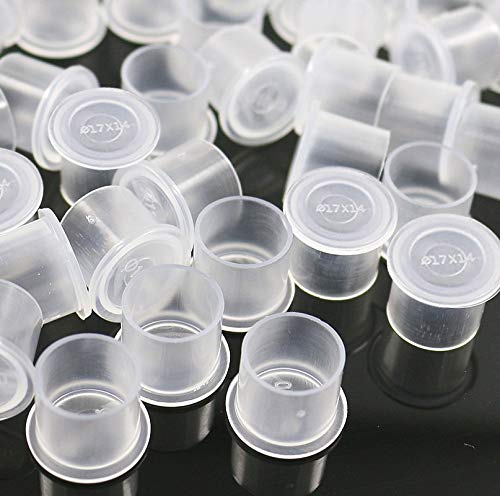 KANSPHY tattoo ink caps in 17x14mm hold pigment securely for tattooing.