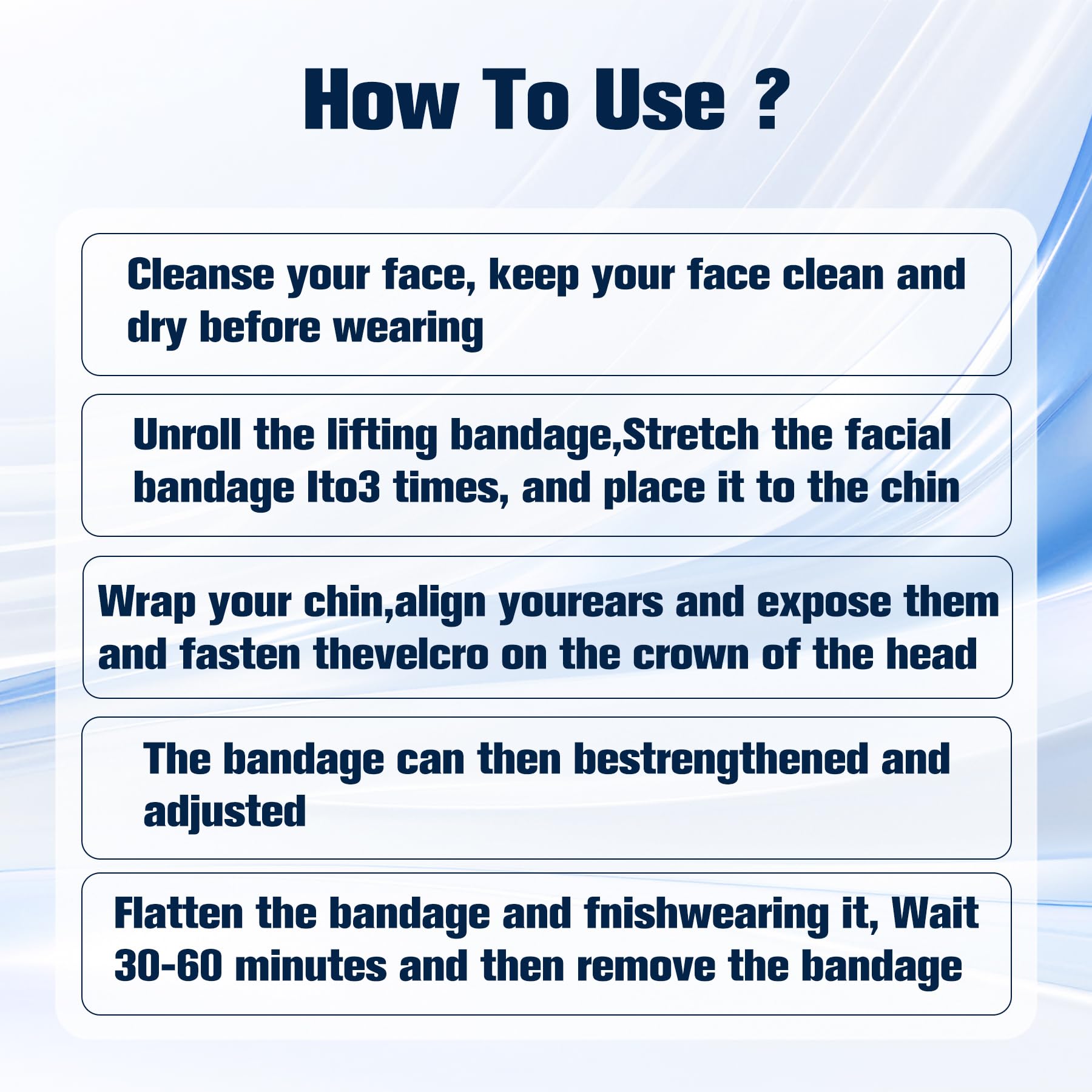 Kanuoc Upgrade V Line Mask 3D design matches facial contours for comfortable wear