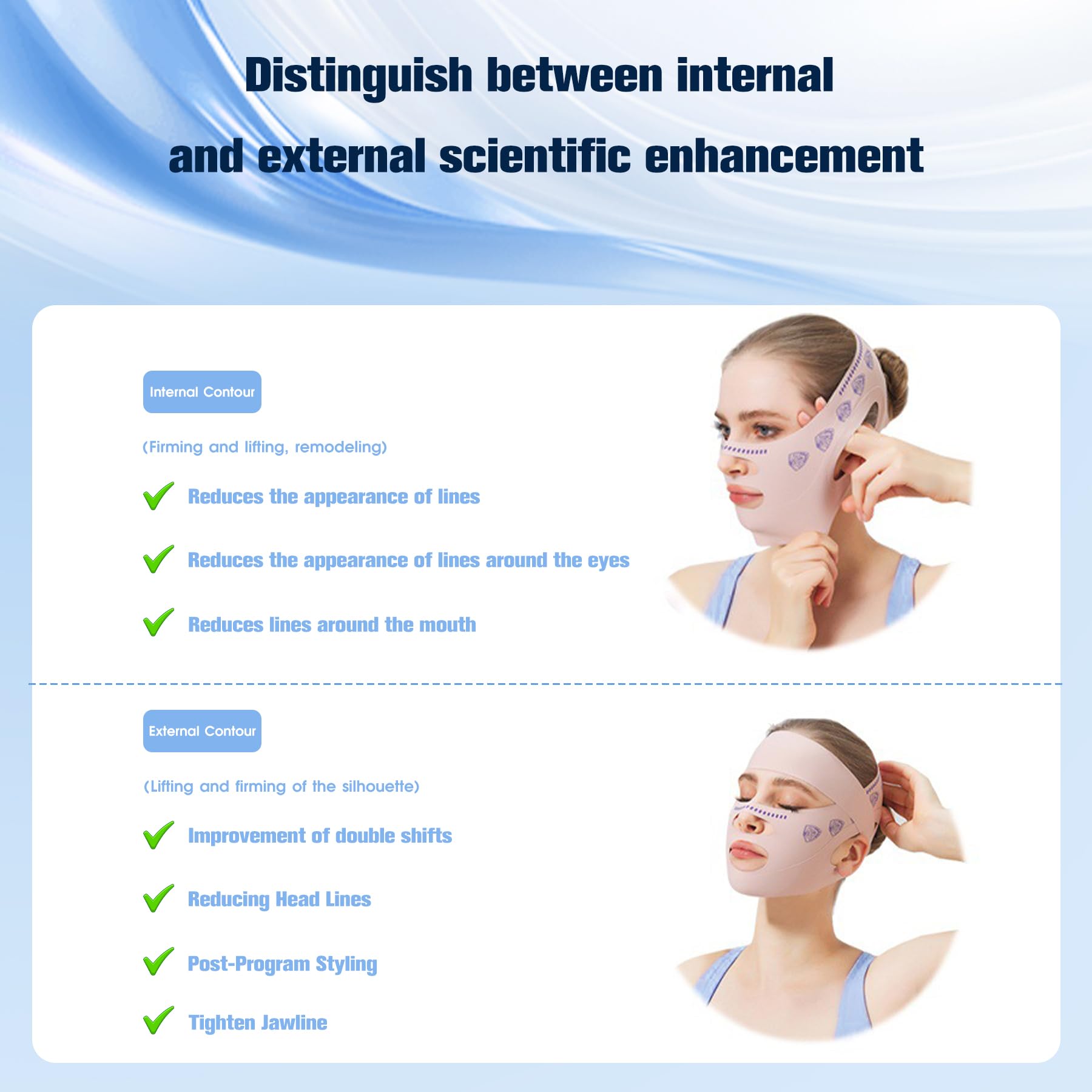 Kanuoc Upgrade V Line Mask strap-adjustment feature enables a secure, customizable fit