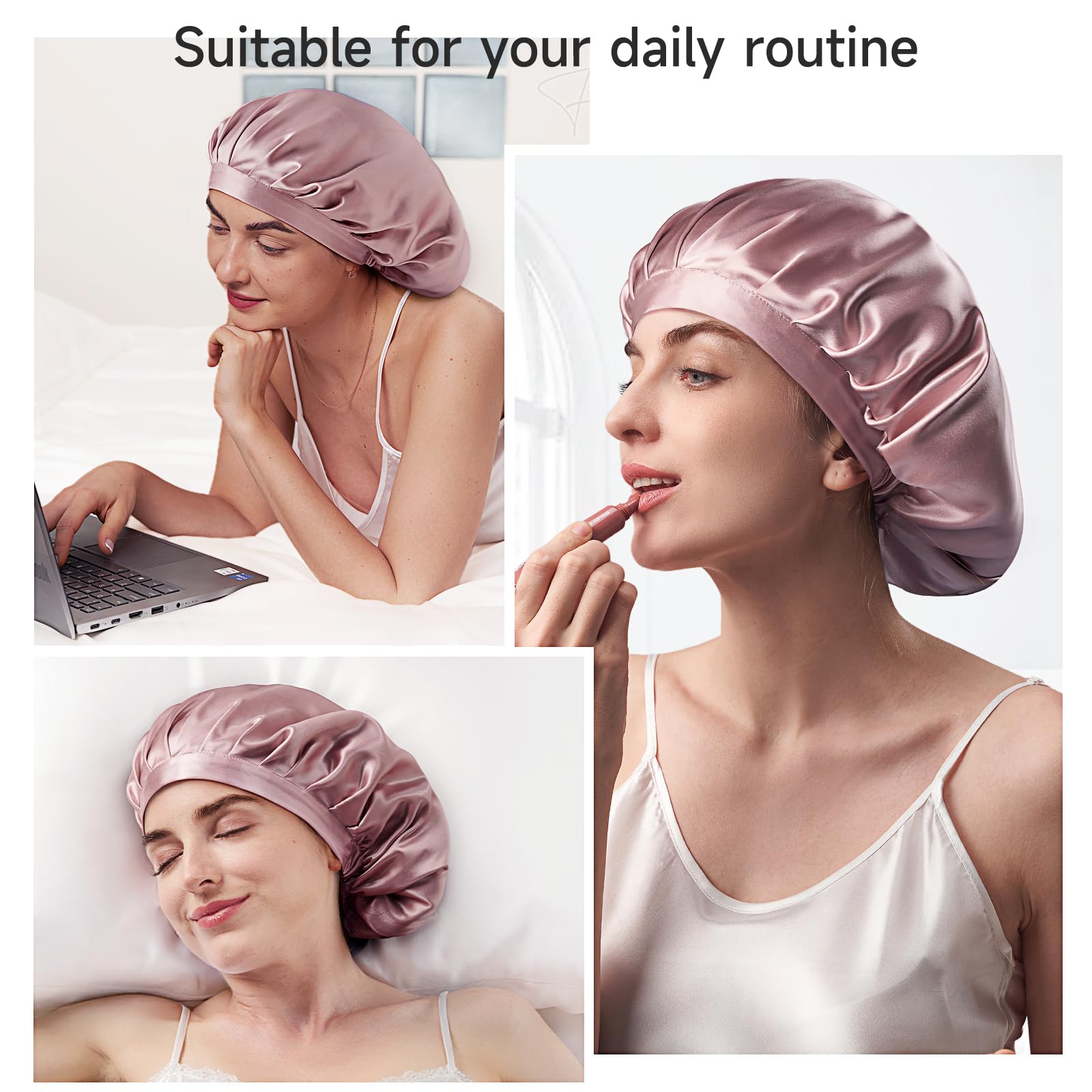 Kaome bedhead prevention with smooth silk surface for morning confidence.