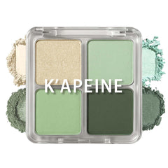 Paleta K'APEINE Verde Claro con cuatro sombras para looks naturales.
