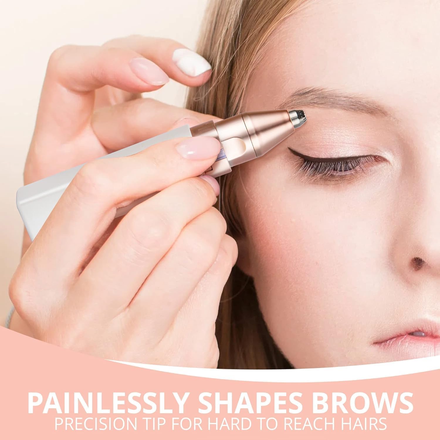 KAPHIO 2-in-1 hair removal device for facial and eyebrow shaping