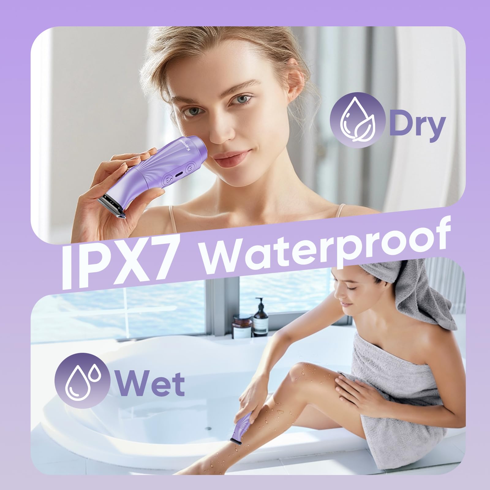 Kapopop gentle bikini trimming safe for delicate areas with precision