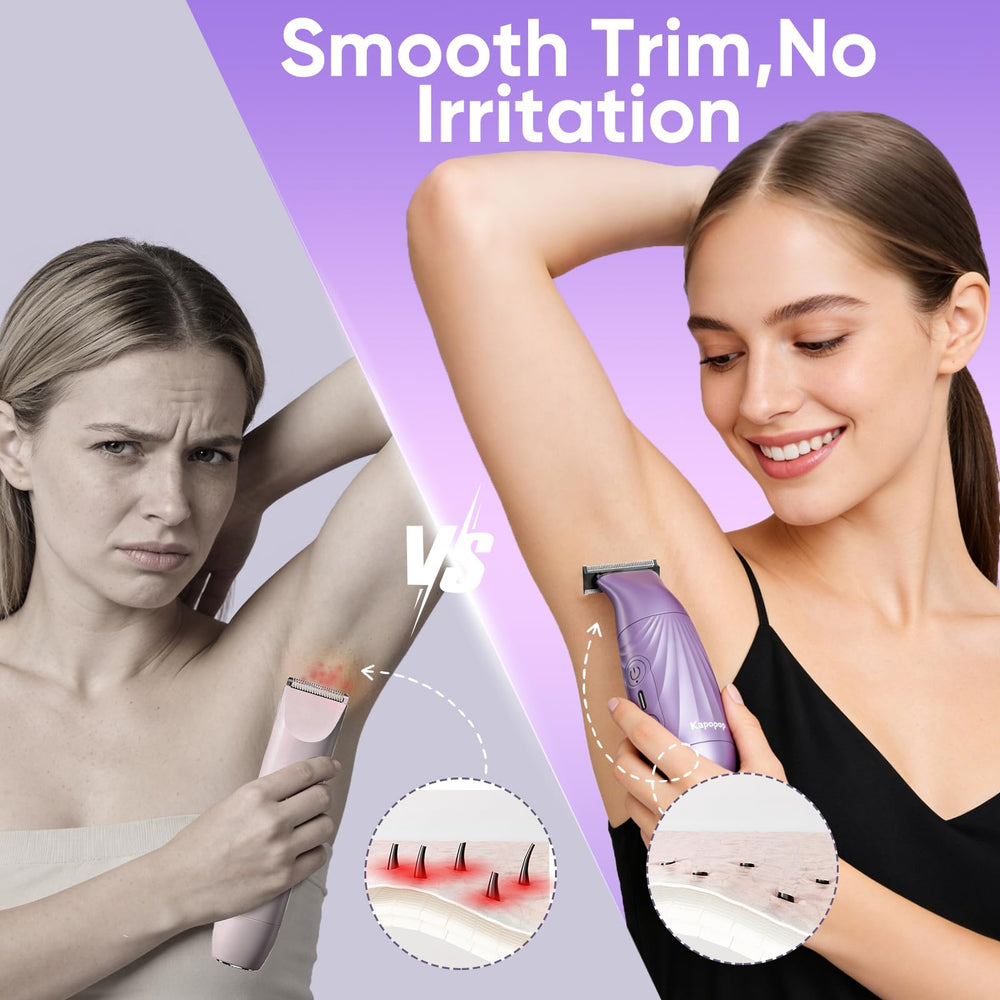 Kapopop hypoallergenic blades reduce tugging and irritation on sensitive skin