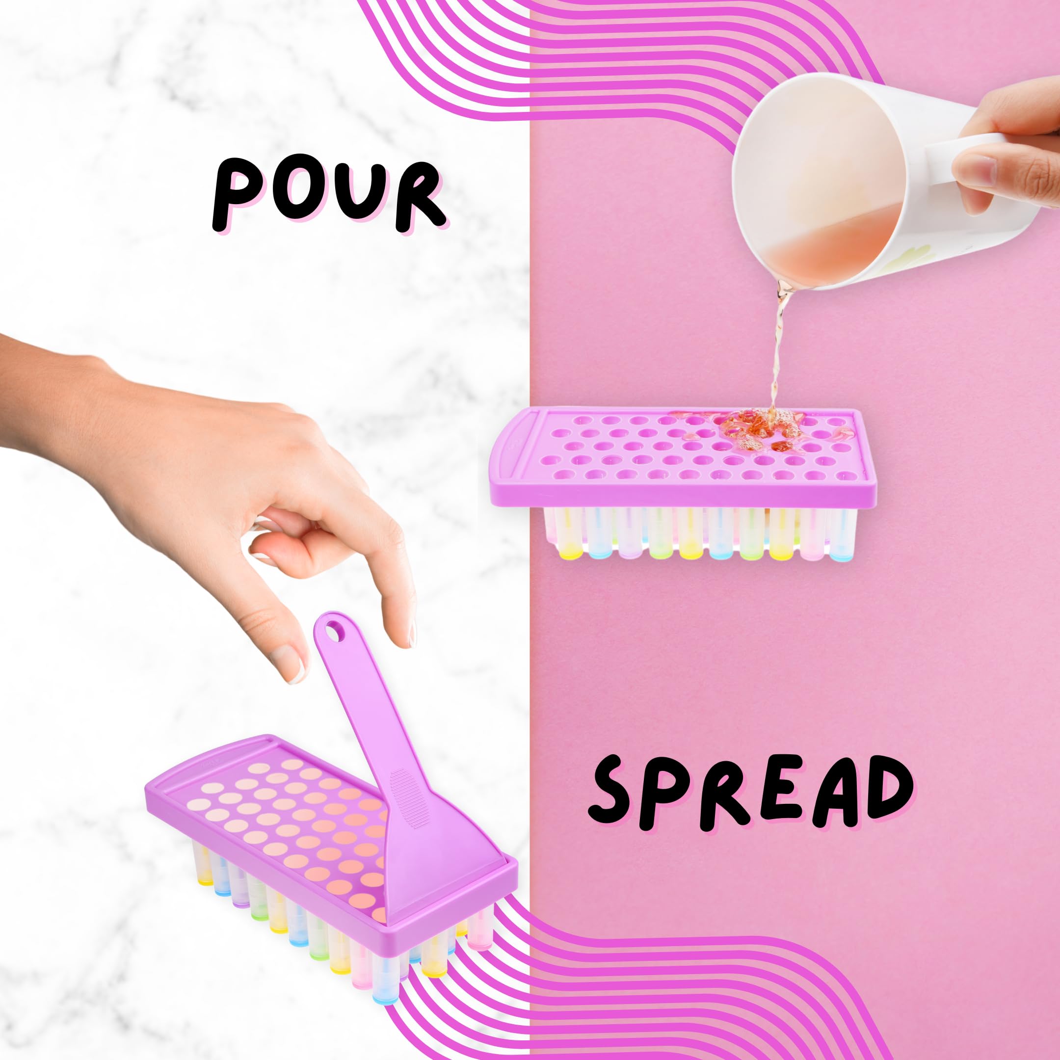 Kare & Kind filling tray holds 50 standard lip balm containers for bulk DIY.