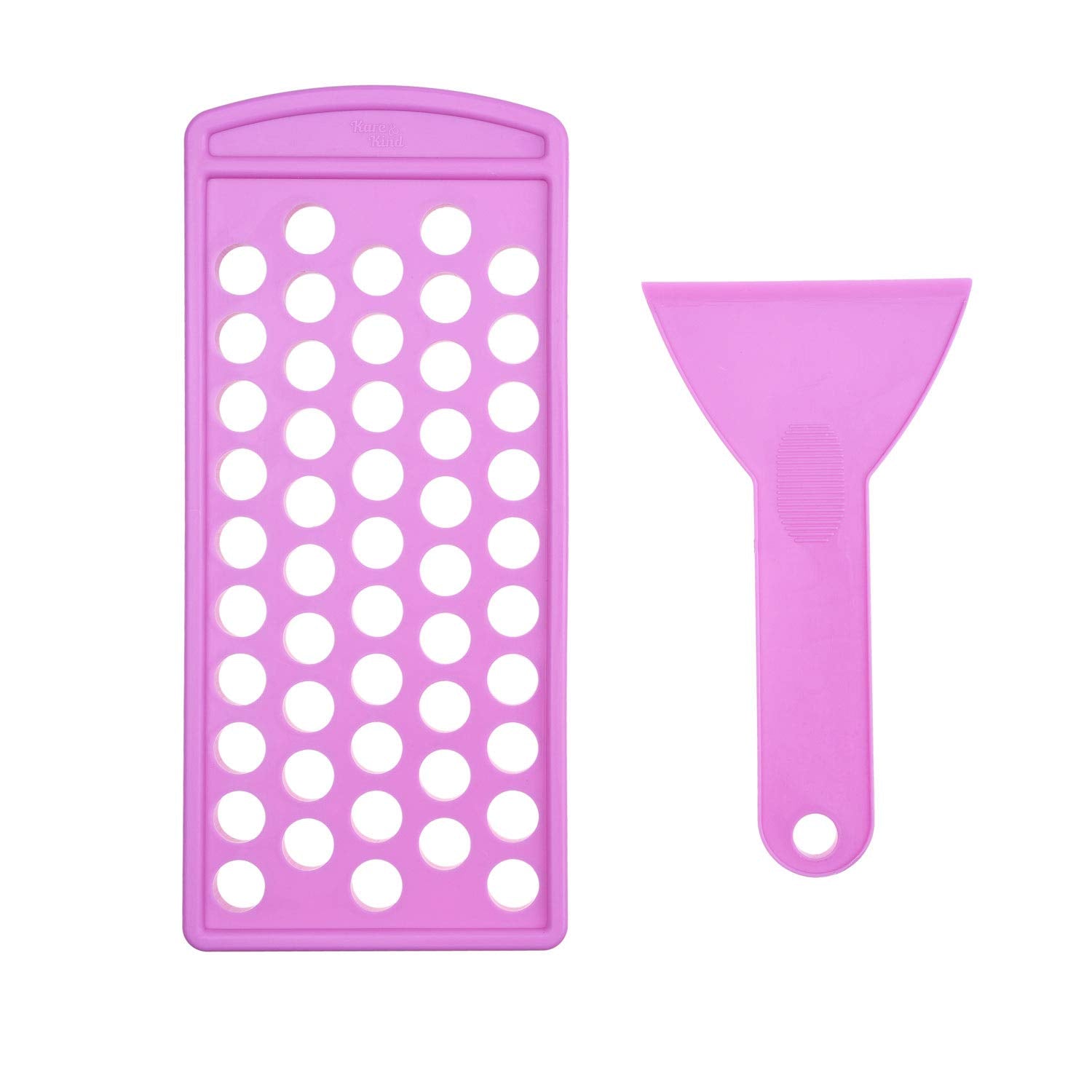 Kare & Kind lip balm filling tray with 15mm holes for quick, even fills.