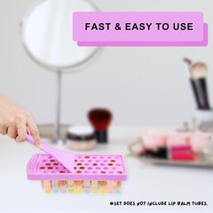 Kare & Kind lip balm spatula set for smooth leveling and precise pours.