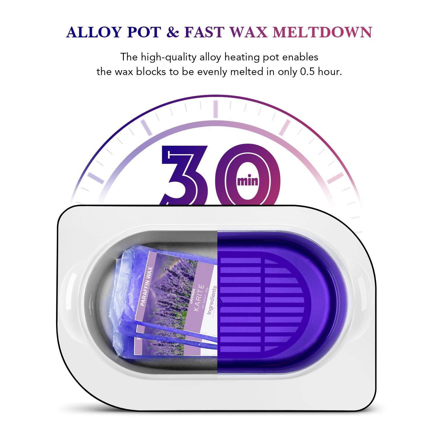 Inside pot with hands immersed, Karite bath delivers soothing at-home spa