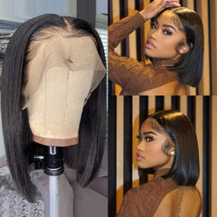 Karlami 13x6 lace front wig shows pre-plucked hairline for quick wear.