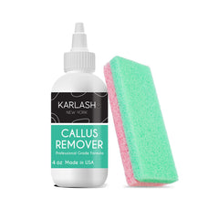 Karlash Callus Remover Gel bottle with an easy dispenser for fast foot care.