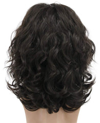 Karlery California 70s-80s rocker wig close-up fiber, high-temperature synthetic shine.