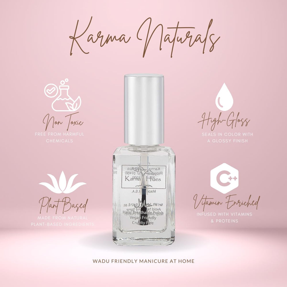 karma organic esmalte arte uñas con brillo duradero