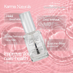 karma organic esmalte permeable al agua uñas para comodidad diaria