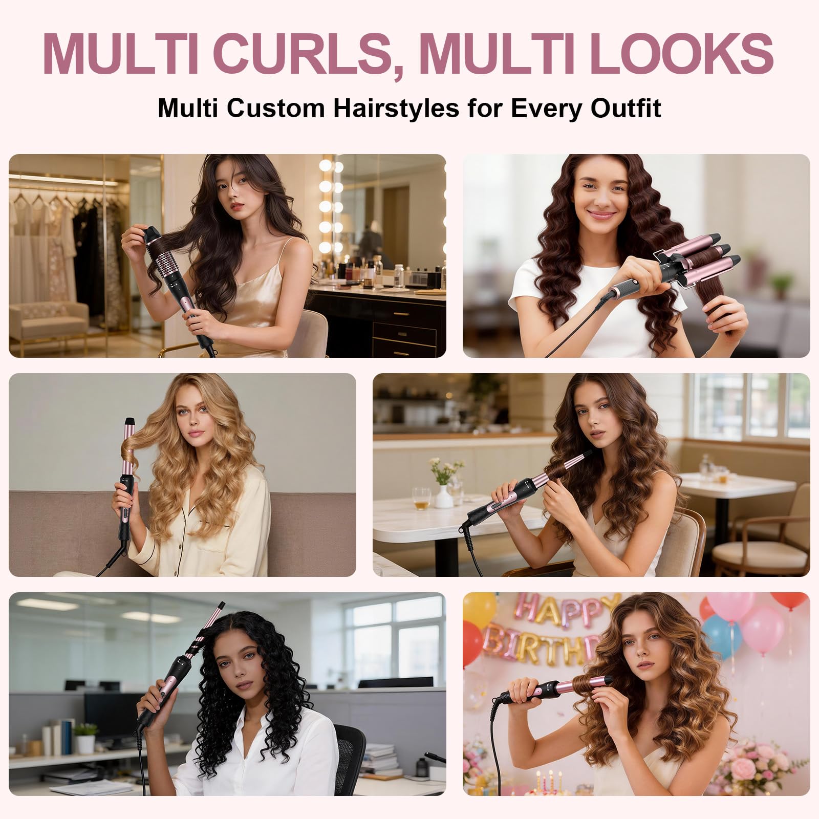 Karrong 1.25-inch curling iron for voluminous curls and bounce.