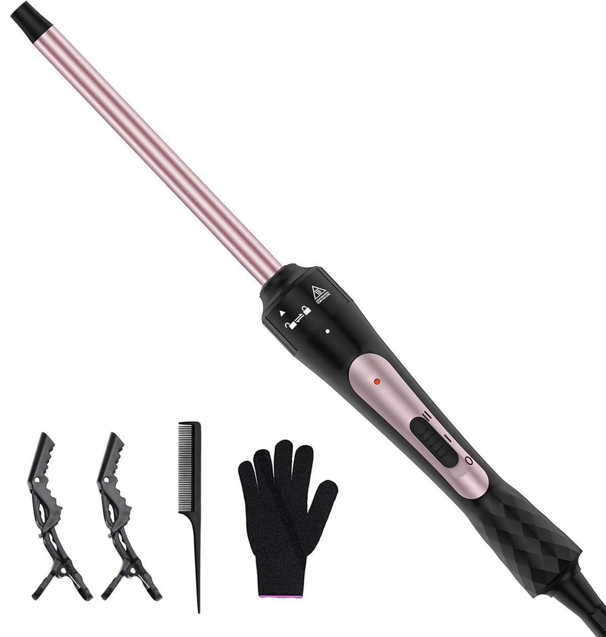 Karrong 3/8-inch curling iron with ceramic barrel for defined, glossy curls