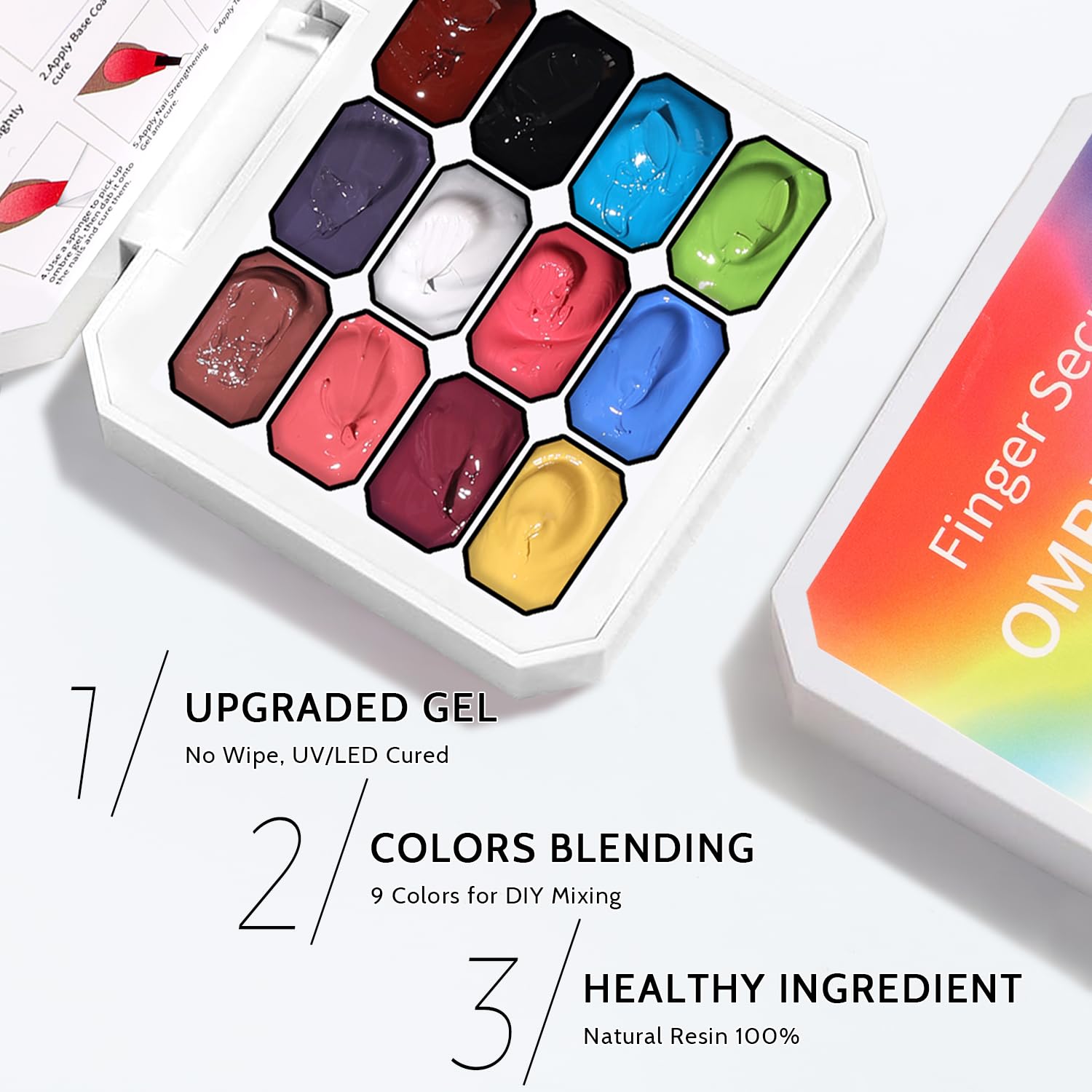 Karroy curado UV/LED gel uñas para acabado duradero.