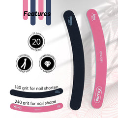 Karroy emery board 180 grit shortens nails quickly and safely